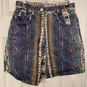 Vintage high waisted denim shorts
